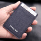 Vanlord men's card holder ultra-thin simple compact card holder mini handmade Korean denim card holder blue