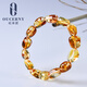 OUCERNY Beeswax Amber Bracelet Natural Baltic Sea Shape Amber Beeswax Amber Bracelet Women's Style Certificate A4995