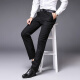 Yu Zhaolin men's regular thickness trousers men's business men's trousers slim straight black suit trousers formal work no-iron trousers YMXK195696 black 29