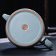 Xiangye Ru kiln teapot ceramic kung fu tea set well railing pot Ru porcelain set large filter household tea set can be opened and raised well railing pot 260ml