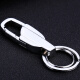 LAAZEE car keychain prevent loss Men's keychain metal belt waist buckle Business practical gift gift 010 gun black - front entry and exit safety + reverse phone