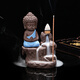 Yuxuan tea pet backflow incense burner creative purple sand little Tathagata monk high mountain incense line incense burner ceramic incense path office high mountain flowing water little Tathagata (Tianlan)