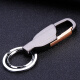 LAAZEE car keychain prevent loss Men's keychain metal belt waist buckle Business practical gift gift 010 gun black - front entry and exit safety + reverse phone