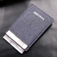 Vanlord men's card holder ultra-thin simple compact card holder mini handmade Korean denim card holder blue
