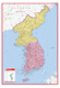 Nordkorea Karte Südkorea Karte Welt Landkarte Folio (594 mm*841 mm) Weltlandkarte Reise und Studie im Ausland anwendbares Wasserdichtungszuschichtkarte Neue Überarbeitung detaillierter Ortsname umfassende Inhalte