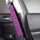 Eagle Age Seat Belt Shoulder Cover Car Seat Belt Cover Safety Belt Cover Seat Belt Adjuster Anti-Stranglehold Black Red (Pair)