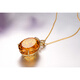 Millais Jewelry 78.45 carat citrine pendant 18K gold inlaid with diamond colored gemstone necklace women’s birthday gift. Chain not included. The chain can be customized additionally.