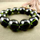 Xiangshiyuan 20mm Czech meteorite bracelet men's bracelet domineering large bead glass meteorite collection grade