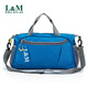 L&M dry and wet separate swimming bag for men and women travel bag portable travel shoulder fitness training beach yoga storage waterproof blue (with mobile phone arm bag)
