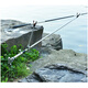 Chaoyu (ZHAOYU) new stainless steel turret bracket fishing rod bracket hand rod rack rod rack rod ground plug fishing gear fishing supplies 2.4M stainless steel bracket with ground plug