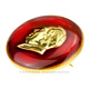 
The Mao Master's Magnificent Brooch Pin-buckle Style, Grandpa Mao Leader Great Man Men and Women's Commemorative Characters Avatar Badge Organic Glass Classmate Party Burgundy Clothes Accessories Badge Needle Diameter 2.5CM-Card Head Bag Pack