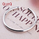 GsunGPt950 Platinum Eternal Promise Smooth Bracelet Platinum Round Stick Bracelet Open Hollow Round Bracelet Need to be customized PSLV068 For customized products, please contact customer service