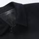 Manteau en laine en laine hongdu manteau en laine pour hommes en laine en laine moyen moyen d'âge moyen et âgé automne et hiver nouveau style noir jx9190 165/84S