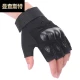 Manchester Tactical Gloves Half Finger Outdoor Army Fan Gloves Anti-cut Accessories Anti-slip Mountaineering Cycling Sports Fitness Gloves Black Half Finger L