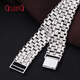 GsunG Pt950 platinum bracelet Italian craft white gold double-sided craft watch chain PSL029 needs to be customized Calculated based on the gold price of the day