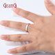 GsunG PT950 platinum couple rings platinum men and women fixed ring inner arc track ring brushed matte surface size 16-26 width about 4.5mm contact customer service