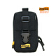 Looyoo A148 Hochwertiger Nylon großer Bildschirm Mobiltelefon Tailentasche Schultergurtbeutel Outdoor Multifunktion Tailentasche Armtasche Militärlüftet Bag A148s Accessoires Package Black (YKK Reißverschluss)