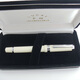 
Immortal 698 transparent demonstration piston 14k gold pen 006 ivory white six-window silver clip 14k gold pen nib 0.5 0.5mm