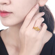 Saturday Fortune (ZLF) Gold Ring Crown Hollow Pure Gold 999 Live Female Ring Price No. 13-3.91g Pure Gold