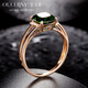 Eucaini Jewelry Gemstone Ring 18k Rose Gold Ring 1.8 Carat Diopside Finger Ring Colored Jewelry 18K Rose Gold Need to customize the ring 7-10 working days