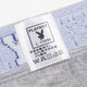 Playboy (Playboy) Herrenunterwäsche für junge Schüler junger Schüler 4 Sommer Geschenkboxen Modal Boxer Modiem Farb breite Kante u konvexer Tongrau Black Royal Blue Geschenkbox 761 l (empfohlen 100-120 Jin [Jin gleich 0,5 kg]))