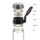 HEEOROOR GLASS Cup à thé unique tasse de thé bouche grande tasse d'eau grande capacité de voiture portable sports de voyage portable bouteille d'eau xn9076 modèle [695 ml]