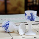 Shengtianxia Jingdezhen ceramic wine pot, Chinese blue and white porcelain wine set, traditional pouring wine pot, wine glass, white wine wine set, goblet, 1 pot, 10 cups, landscape-wine set-1 pot, 10 cups, safe and shockproof packaging