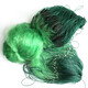 Huaiyu 1.5-3 meters high, soft green silk net, three-layer wire net, fishing net, sinking net, three-layer net, fish net, 1.5 meters, 2 fingers, 80 meters, green silk three-layer net