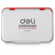 
Deli (deli) instant dry printing oil Metal square instant dry printing platform Financial supplies Printing platform [Small printing platform-10.4*7.1cm] 9891 red