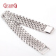 GsunG Pt950 platinum bracelet Italian craft white gold double-sided craft watch chain PSL029 needs to be customized Calculated based on the gold price of the day