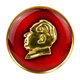 
The Mao Master's Magnificent Brooch Pin-buckle Style, Grandpa Mao Leader Great Man Men and Women's Commemorative Characters Avatar Badge Organic Glass Classmate Party Burgundy Clothes Accessories Badge Needle Diameter 2.5CM-Card Head Bag Pack