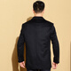 Manteau en laine en laine hongdu manteau en laine pour hommes en laine en laine moyen moyen d'âge moyen et âgé automne et hiver nouveau style noir jx9190 165/84S