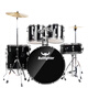 
Bullfighter drum set (Bullfighter) adult beginner children's professional grade jazz drum percussion instrument black 5 drum 2 cymbals (upgraded oil-skin drum face)