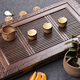 Jinge Chicken Wenge Wood Tee Tablett Haushalt Schubladen Typ Kung Fu Tee Set Massiv Holz Tee Tisch Wasser Aufbewahrung Entwässerung Tee Tisch Tee Haushaltswende Wujin Holz klassische Länge 57 Breite 34.5 Höhe 6,5 cm