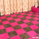 Zhengba splicing carpet suede foam puzzle carpet non-slip thickened living room foyer children's bedroom bedside splicing carpet tatami pink