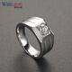 WithLove18K gold 50 points GIA diamond men's ring platinum simple men's ring single diamond real diamond with certificate 50 points/G color/SI1/3EX Pt950 platinum/customized