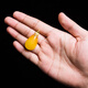 Ou Ceni beeswax pendant, full of joy, 18k gold inlaid with chicken fat yellow natural amber water droplets full of honey pendant, beeswax pendant, ready for sale (925 silver chain)