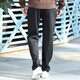 Gu Xing (GUXING) sweatpants men's autumn knitted trousers straight loose fitness jogging pants basketball pants youth casual sports pants AKLN1283 autumn black L/175