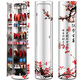 Tiancheng Huaxin Creative Rotating High-end Shoe Cabinet Дом в китайском стиле круглый 360 вращающийся шкаф для обуви Большой многослойный шкаф для хранения с дверью ZG-841 Феттинг-зеркал модель 40 Диаметр 13-слойной высоты 197 см (с дверью)