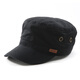 Siggi hat men's spring and summer flat cap outdoor men's baseball cap sun hat peaked cap 68033 black 58CM