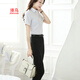 
Summer slim short-sleeved women's white shirt for college students interview commuting professional dress shirt 688 white XXL