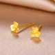 Saturday Fuzu gold earrings gold earrings women's mini gold flower earrings priced at 0.6g