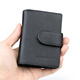 Ofankati Sac à grande capacité Small Card pour hommes de carte en cuir authentique définie plusieurs cartes de carte CLIP pour les femmes de cartes d'identité de stockage de cartes d'identité Clip de carte de visite noire