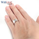 WithLove18K gold 50 points GIA diamond men's ring platinum simple men's ring single diamond real diamond with certificate 50 points/G color/SI1/3EX Pt950 platinum/customized
