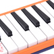 
Qimei QIMEI 36-key small fluorescent star teaching recommendation oral organ (orange and blue two-color, blowing instructions) cartoon bag