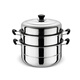 Yingrong steamer stainless steel two-layer 2-layer three-layer thickened steamer 3-layer steam grid soup pot double-layer gas induction cooker steamer 28cm two layers 28cm