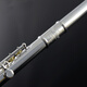
ROFFEE flute instrument 17 open and closed hole dual-purpose silver-plated flute students beginners playing elbow flute instrument 17 hole C-tuning white copper open and closed hole dual-purpose 505 college level
