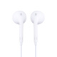 Newmine NM-LK06 wired mobile phone headphones music headphones half-in-ear wire control 3.5mm interface computer laptop mobile phone suitable for volume adjustment enhanced version white