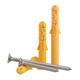 Fish-type plastic expansion tube plastic wall plug expansion plug rubber plug anchor bolt small yellow croaker expansion screw screw 6/8/10mm M8*80 50 sets with carbon steel screws