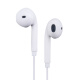 Newmine NM-LK06 wired mobile phone headphones music headphones half-in-ear wire control 3.5mm interface computer laptop mobile phone suitable for volume adjustment enhanced version white